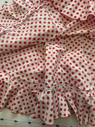 Vestido Flamenca Niña Rojo y Blanco