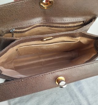 Borsa Gucci Pelle Vintage Donna Marrone a spalla