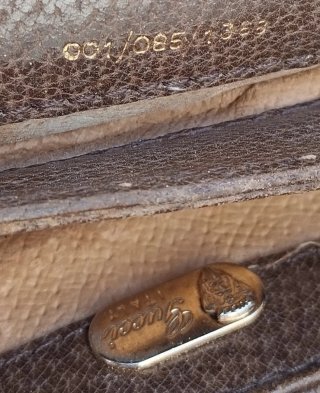Borsa Gucci Pelle Vintage Donna Marrone a spalla