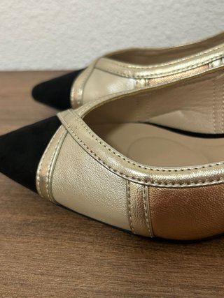 Sandalias Buonarotti Talla 37 Negro/Dorado