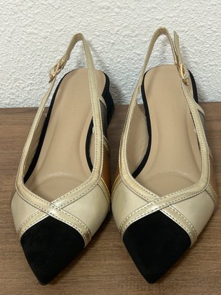 Sandalias Buonarotti Talla 37 Negro/Dorado