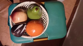 Frutero de cerámica decorativo