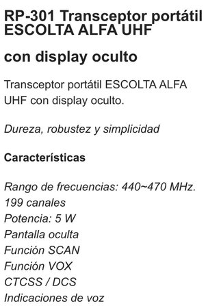 Walkie Talkie SCOLTA (3 unidades)