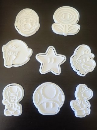 8 Carimbos e Cortadores do Mario