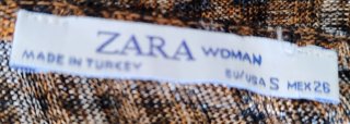 Camiseta Zara Talla S Cuadros