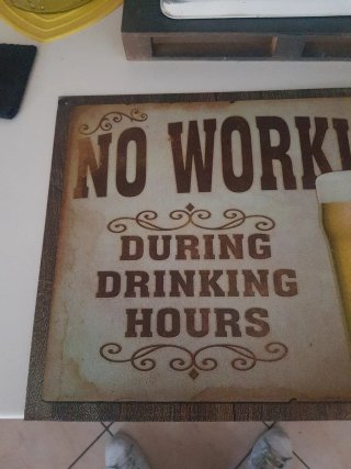 Targa No Working During Drinking Hours
