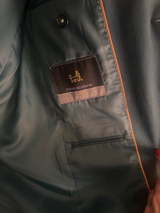 Traje de chaqueta verde para chico