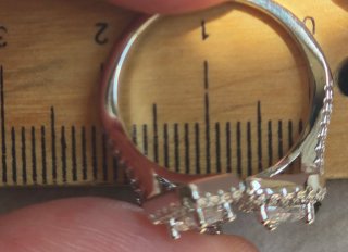 Anillo S925 Cristal Estilo Swarovski Ajustable