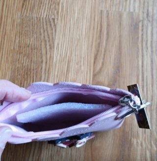 Monedero búho rosa