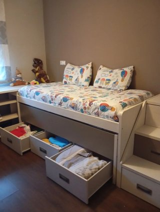 Habitación infantil/juvenil. Habitación cama nido.