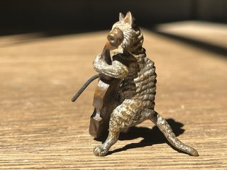 Lote Figuras Gatos Músicos Bronce Viena