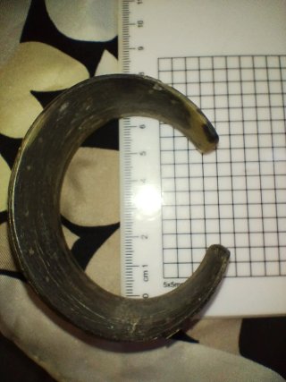 Bracciale antico Tuareg argento e nero