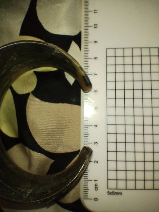 Bracciale antico Tuareg argento e nero