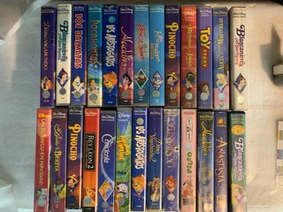 Lote 4 VHS Disney Clásicos (Español)