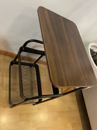 Carrito/ mesa auxiliar Metálico 3 Niveles Madera