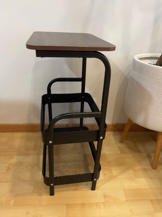 Carrito/ mesa auxiliar Metálico 3 Niveles Madera