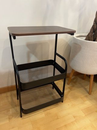 Carrito/ mesa auxiliar Metálico 3 Niveles Madera