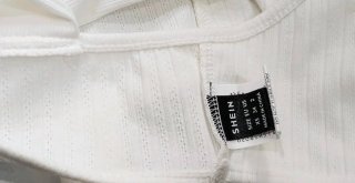 Top Shein bianco taglia XS