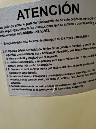 Depósito de agua sin estrenar. 1000 litros