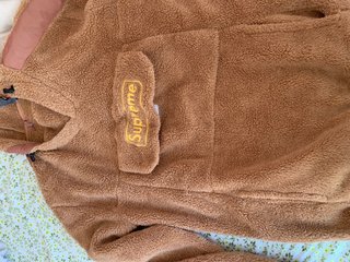 Supreme Sudadera Polar Marrón