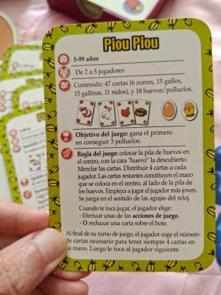 Juego de cartas PIOU PIOU Djeco 5-99 años