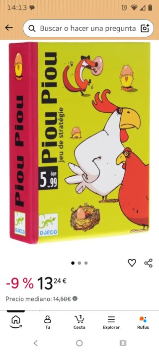 Juego de cartas PIOU PIOU Djeco 5-99 años