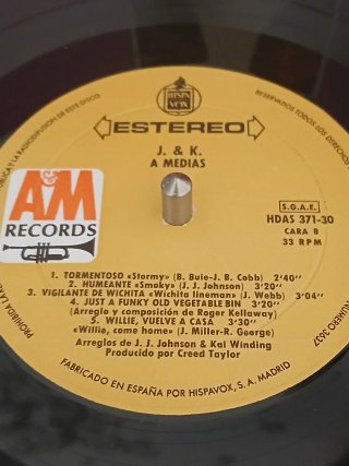 J&K: A Medias Vinilo LP