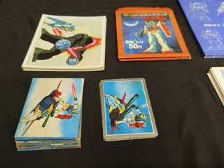 Lote de antiguos cromos y sobres Gundam japoneses