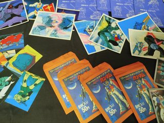 Lote de antiguos cromos y sobres Gundam japoneses