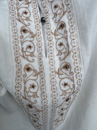 Tunica/vestito tg M bianco/oro