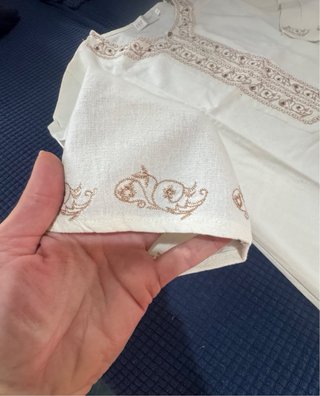 Tunica/vestito tg M bianco/oro