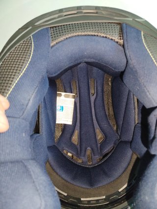 Casco Integral Talla S Negro y Fluor