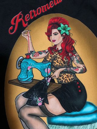 Bolso Tela Retromela Pin-up