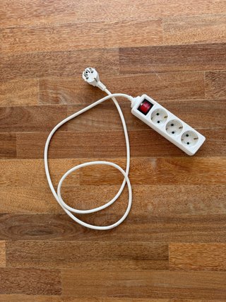 Regleta 3 enchufes con interruptor
