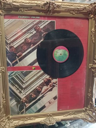 Cuadro grande de Vinilo The Beatles 1962-1966 .