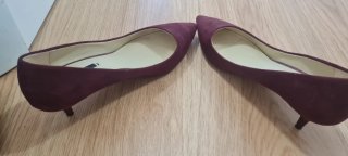 Zapatos Zara Basic Morados Tacon Mujer