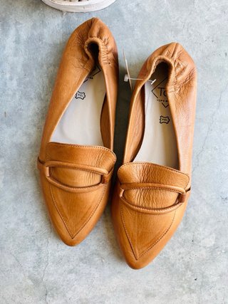 Bailarinas piel camel TOP talla 37