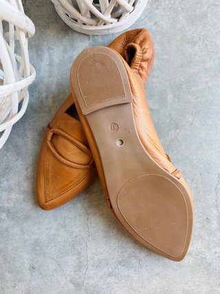 Bailarinas piel camel TOP talla 37