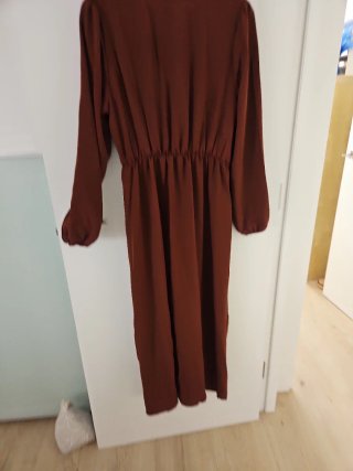 Vestido marrón largo