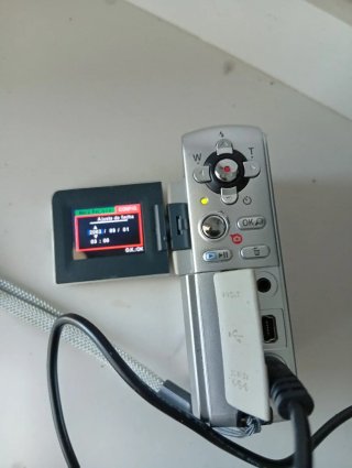 Cámara de video JVC Plata