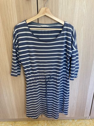 Vestido marinero Only rayas azul/blanco