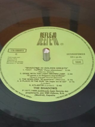 The Shadows 20 Golden Greats Vinilo LP