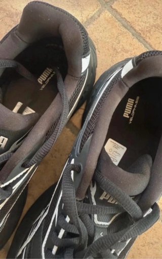 Scarpe Puma nuove nero argento