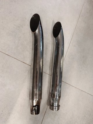 -Harley Davidson 883. Tubos de escape