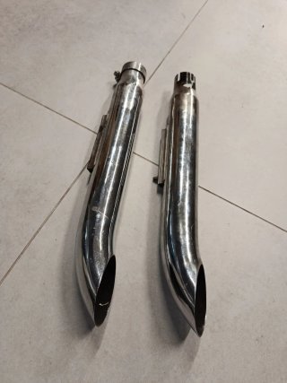 -Harley Davidson 883. Tubos de escape