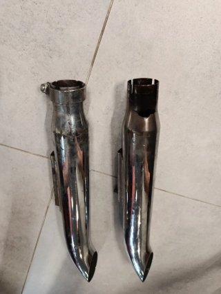 -Harley Davidson 883. Tubos de escape