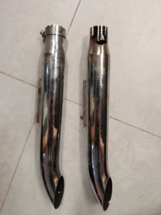 -Harley Davidson 883. Tubos de escape