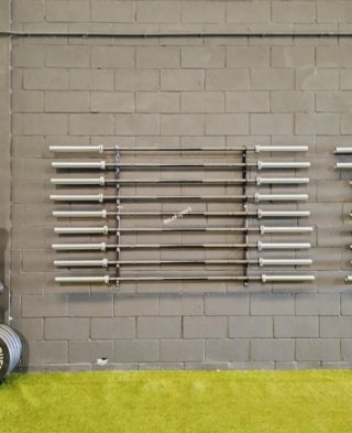 Soporte barras pared horizontal