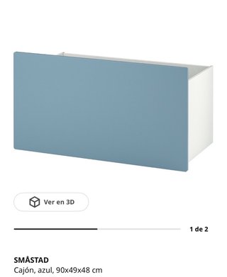 Cajón SMÅSTAD azul 90x49x48 cm