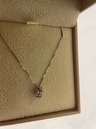 Colgante Oro Blanco Brillante 1.1 kt